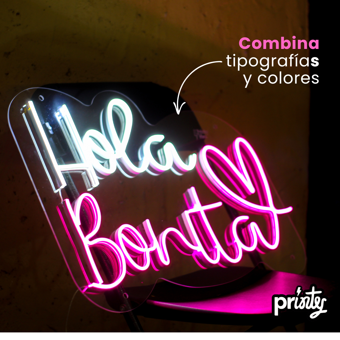 Personaliza tu neón
