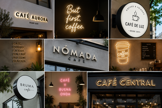 Los mejores letreros para cafeterías