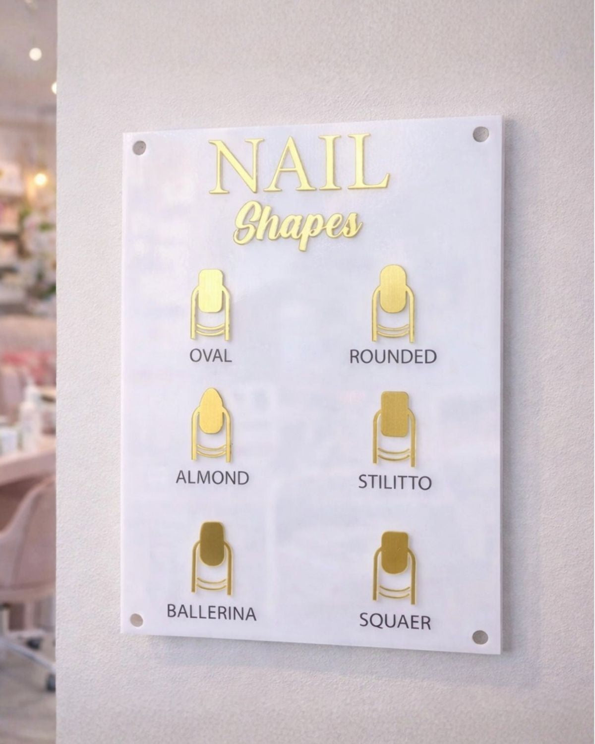Menú de Uñas - Salón de Belleza