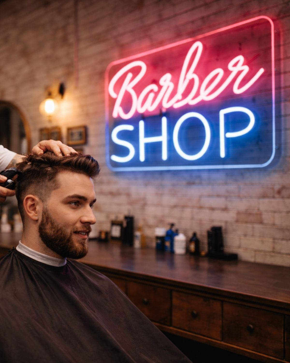 Barber Shop - Iluminación Icónica para Barberías Modernas