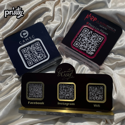 Logo acrilico + QR de regalo