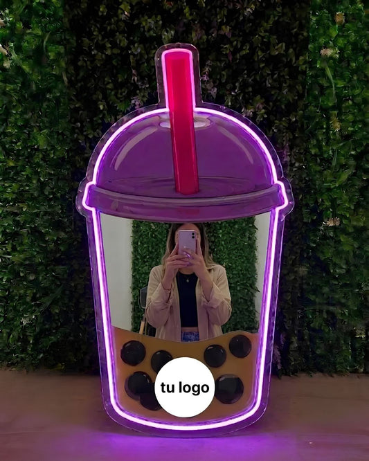 Espejo Neón Bubble Tea