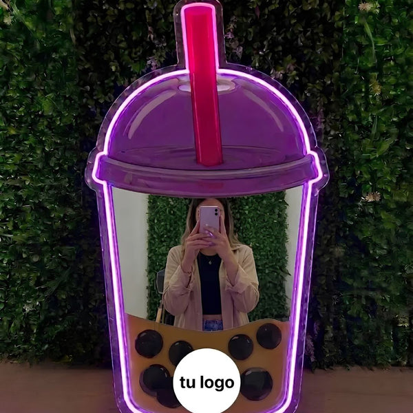 Espejo Neón Bubble Tea