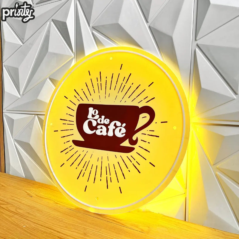 Letrero luminoso personalizado